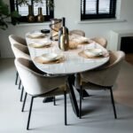 Eettafel Trocadero Wit Marmer