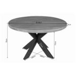 Eettafel Nova | Rond | Mangohout - Image 4