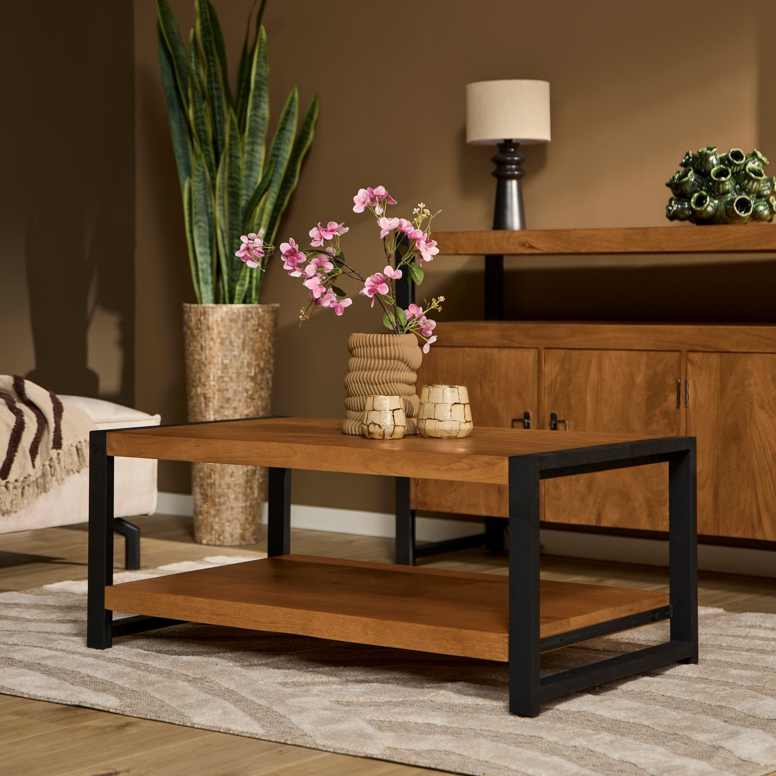 STF-608-2-2.jpg Salontafel Britt | Double | Naturel Mango | NIEUW - Image 1