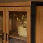 Vitrinekast Britt | 115 cm | Naturel Mangohout | NIEUW - Image 3